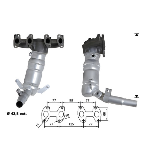 DPF i katalizatori Magnaflow za odredjen model Magnaflow Katalizator za FIAT | race-shop.hr