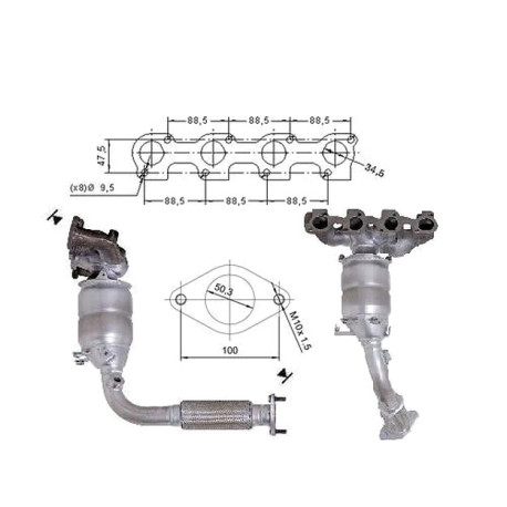 DPF i katalizatori Magnaflow za odredjen model Magnaflow Katalizator za FORD | race-shop.hr
