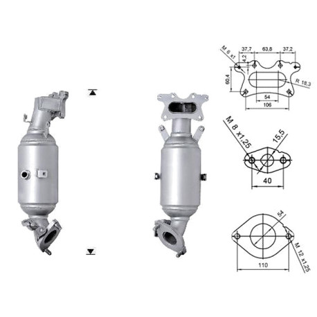 DPF i katalizatori Magnaflow za odredjen model Magnaflow Katalizator za HONDA | race-shop.hr