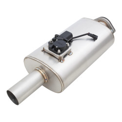 Varex ispušni lonac s klapnom 6"x10"x15" ulaz 2.5", jednostruki izlaz 2.5"