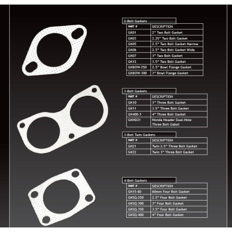 Brtve ispušnog sistema 3" Flange Gasket, 2 Bolt (Wide) | race-shop.hr