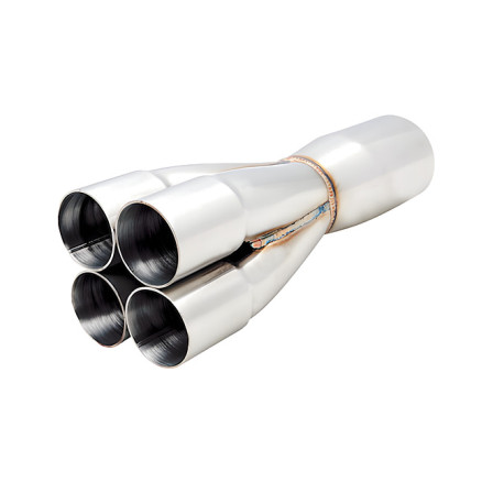Prirubnice XFORCE inox sakupljač ispuha 4-1 4× 48 → 76 mm | race-shop.hr