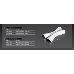 Stainless steel pipe exhaust X 63mm (2,5")