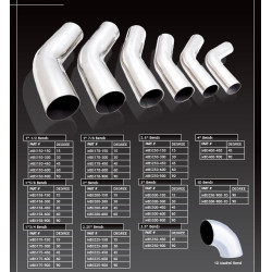 Stainless steel pipe - elbow 90°, 89mm