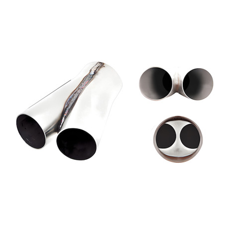 Y/ T Redukcije XFORCE inox Y cijev 2× 51 → 63 mm | race-shop.hr