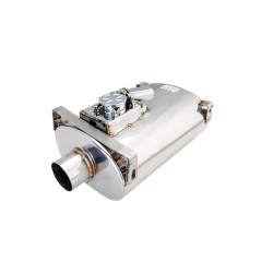 Varex ispušni lonac s klapnom 6"x10"x16" ulaz 2.5", jednostruki izlaz 2.5"