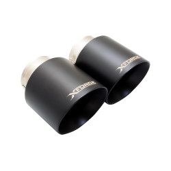 4" Black Tips (for Xforce system only, will NOT fit OEM) for VOLKSWAGEN GOLF 2010-2013 GTI MK 6