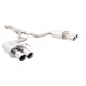 Ispušni sistemi XFORCE XForce 3" Cat-Back System + Oval Mufflers for FORD MUSTANG 2018- GT FASTBACK 5.0L | GT COUPE | race-shop.hr