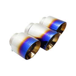 4" Blue Tips (for Xforce system only will NOT fit OEM) for HONDA CIVIC 2017- TYPE R FK8