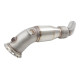 Down pipe, dump pipe 4"-3" Downpipe with High-Flow Catalytic Converter (track only) for TOYOTA YARIS 2021- GR | race-shop.hr