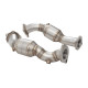 Down pipe, dump pipe 2.5" Downpipes with High-Flow Catalytic Converters (track only) for KIA STINGER 2017- GT 3.3L V6 TWIN TURBO RWD | race-shop.hr