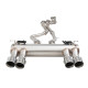 Ispušni sistemi XFORCE XForce 2.5" Twin Cat-Back System Varex Muffler for BMW M3 2014-2019 F80 | race-shop.hr
