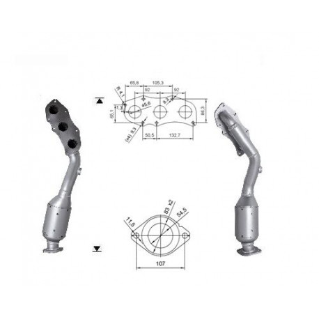DPF i katalizatori Magnaflow za odredjen model Magnaflow Katalizator za LEXUS - desna strana | race-shop.hr