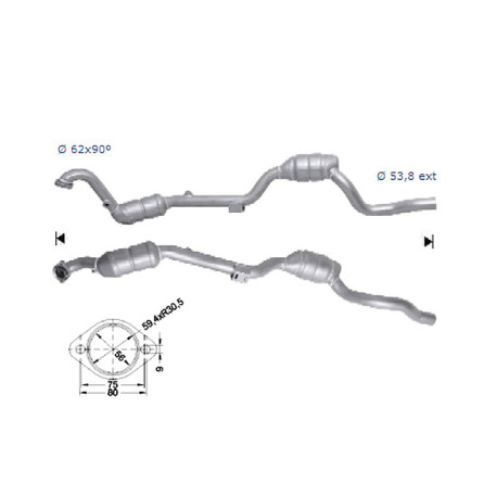 DPF i katalizatori Magnaflow za odredjen model Magnaflow Katalizator za MERCEDES | race-shop.hr