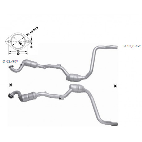 DPF i katalizatori Magnaflow za odredjen model Magnaflow Katalizator za MERCEDES | race-shop.hr