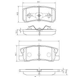 Pedders 6820590 TrakRyder Kevlar Ceramic kočione pločice