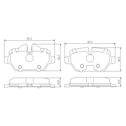 Pedders 6720044E SportsRyder EURO Kevlar Ceramic kočione pločice