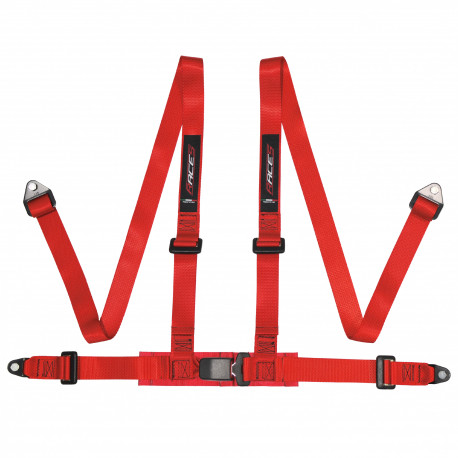 Bazar ECE 4 točkasti sigurnosni pojasi 2" (50mm) RACES, red RASPAKIRANO | race-shop.hr