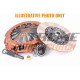 Spojke i zamašnjaci Xtreme KNI26001-1C Clutch Kit Xtreme Outback Heavy Duty Cushioned Ceramic 470Nm 660Kg (15%) | race-shop.hr