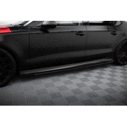 MAXTON DESIGN Street Pro difuzori bočnih pragova + krila za Audi A7 RS7 Look C7, crna