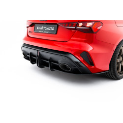 MAXTON DESIGN Street Pro stražnji difuzor za Audi RS3 Sedan 8Y Facelift, crno-crvena