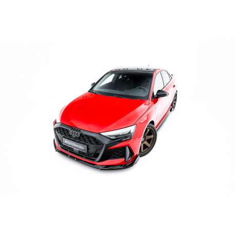 Body kit i vizualni dodaci MAXTON DESIGN prednji lip za Audi RS3 Sedan 8Y Facelift, sjajna crna, V3 | race-shop.hr