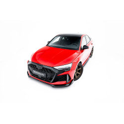 MAXTON DESIGN prednji lip za Audi RS3 Sedan 8Y Facelift, sjajna crna, V2