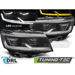 PREDNJI FAROVI LED BLACK DRL za VW T6.1 20-24