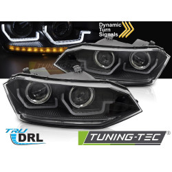 VW POLO VI 2G 17-21 SEQ LED DRL BLACK