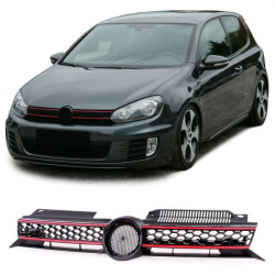 RACES maska (Sport Honeycomb) za VW Golf 6 also GTI 08-132, crna, crvena OŠTEĆENO