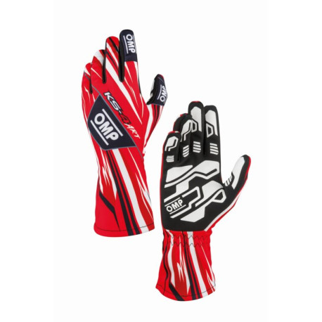 Rukavice Rukavice OMP KS-4 ART my2026 (unutarnji šavovi), crveno / bijele | race-shop.hr