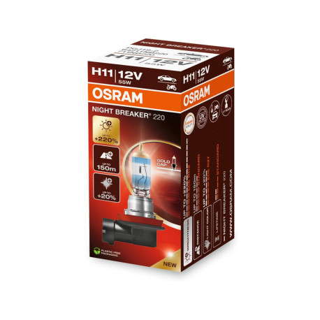 Žarulje i xenon svjetla Osram halogen headlight lamps NIGHT BREAKER 220% H11 (1pcs) | race-shop.hr