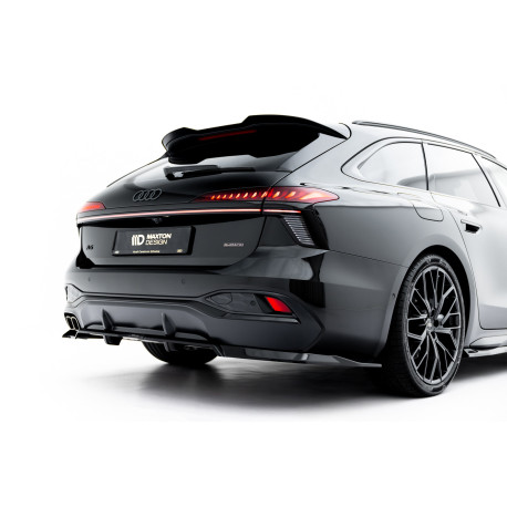 Body kit i vizualni dodaci MAXTON DESIGN stražnji lip za Audi A6 S-Line C9 (s vertikalnim prugama), sjajna crna, V1 | race-shop.hr