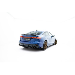 MAXTON DESIGN Street Pro stražnji difuzor za Audi S5 Sedan / Avant B10, crno-crvena