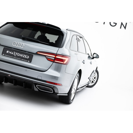 Body kit i vizualni dodaci MAXTON DESIGN stražnji bočni difuzori za Audi A4 / A4 S-Line / S4 Sedan / Avant B9, sjajna crna | race-shop.hr
