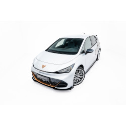 Street Pro Prednji lip branika Cupra Born Mk1 (crno-crvena + sjajna krilica lipa)