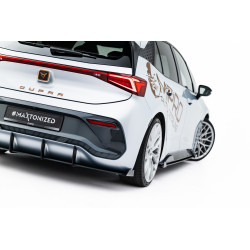 MAXTON DESIGN Street Pro stražnji difuzor za Cupra Born Mk1, crvena + sjajna krila