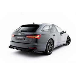 STRAŽNJI difuzor branika + imitacija ispušnog završetka Audi A6 Sedan / Avant C8 / C8 Facelift