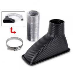 RACES Universal air intake duct (Square) - Carbon look