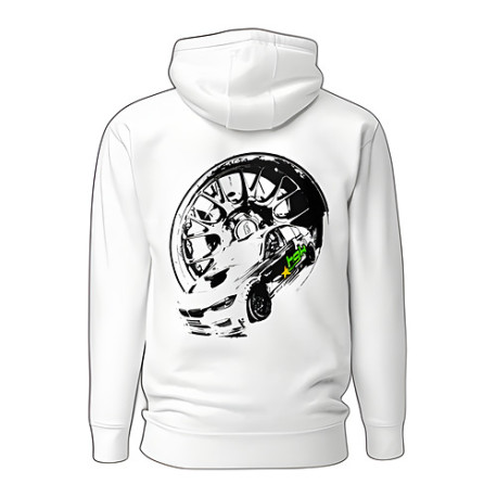 Dukserice i jakne HGK hoodie Drift Shuttle, white | race-shop.hr