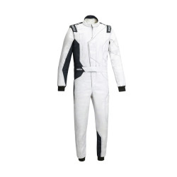 FIA race suit Sparco SPRINT A ADVANCED-ASY, silver/navy blue