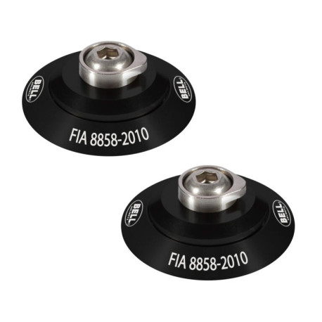 Dodaci za kacige BELL HANS set klipova FIA, crna | race-shop.hr