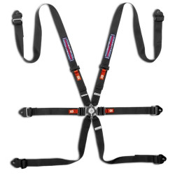 FIA 6 točkasti sportski sigurnosni pojasevi SPARCO COMPETITION H-2 PD MARTINI RACING my2026 2" (50mm), crna