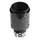 S jednim izlazom Ispušni kraj RACES CARBON 101mm, ulaz 51mm - Forged matt | race-shop.hr