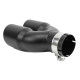 S dva izlaza Ispušni kraj RACES INOX 2x76mm, ulaz 51mm - Mat | race-shop.hr