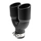 S dva izlaza Ispušni kraj RACES INOX 2x76mm, ulaz 76mm - Mat | race-shop.hr