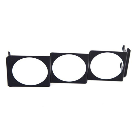 Nosač mjernih instrumenta univerzalni Držač 3 mjerača 52mm za montažu umjesto radia 1 DIN | race-shop.hr