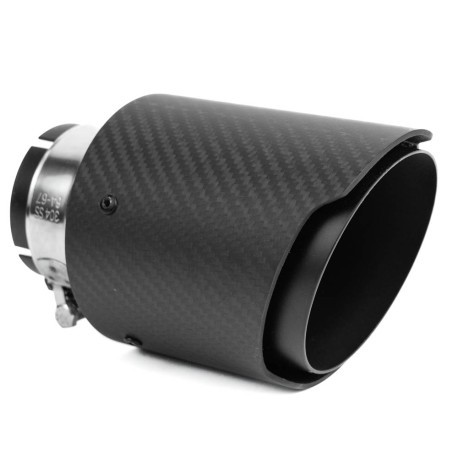 S jednim izlazom Ispušni kraj RACES CARBON 101mm, ulaz 54mm - Mat | race-shop.hr