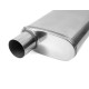 1x ulaz / 1x izlaz Srednji prigušivaš od nehrđajućeg čelika RACES 20, ulaz/izlaz 3" (76mm) | race-shop.hr