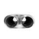 2x ulaza / 2x izlaza Srednji prigušivaš od nehrđajućeg čelika RACES 12, ulaz/izlaz 2,5" (63mm) | race-shop.hr